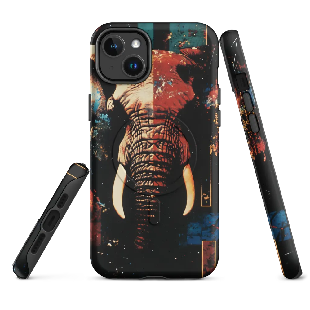 Majestic Mosaic: The Elephant | Phone Case |  14 Plus | MagSafe® Tough Case | Matte
