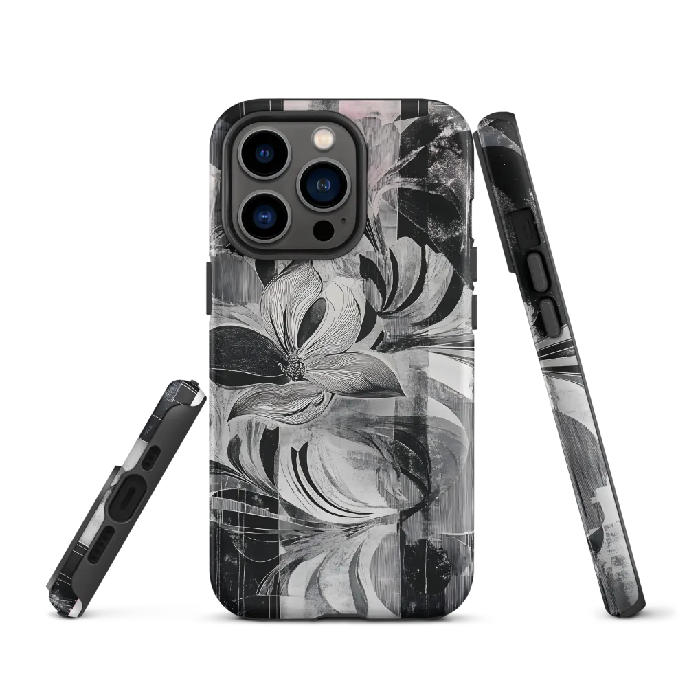 Floral Fusion in Monochrome