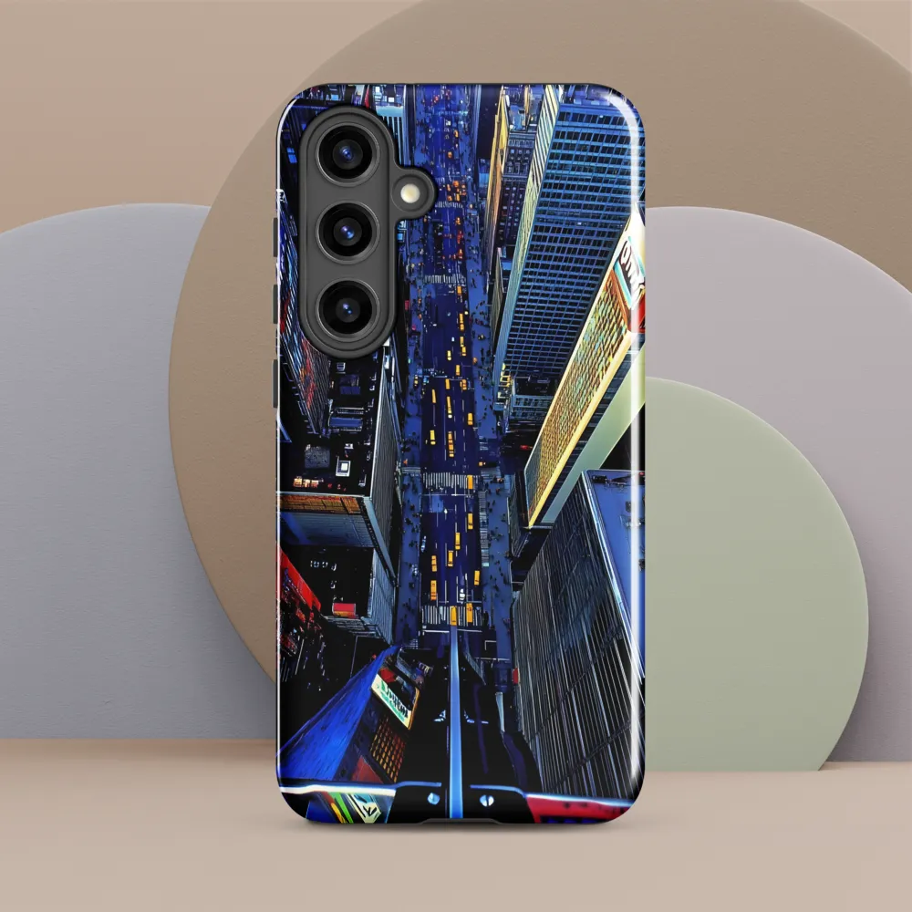 Urban Energies: Aerial View of the City | Phone Case |  S24 Plus | Tough Case | Glossy