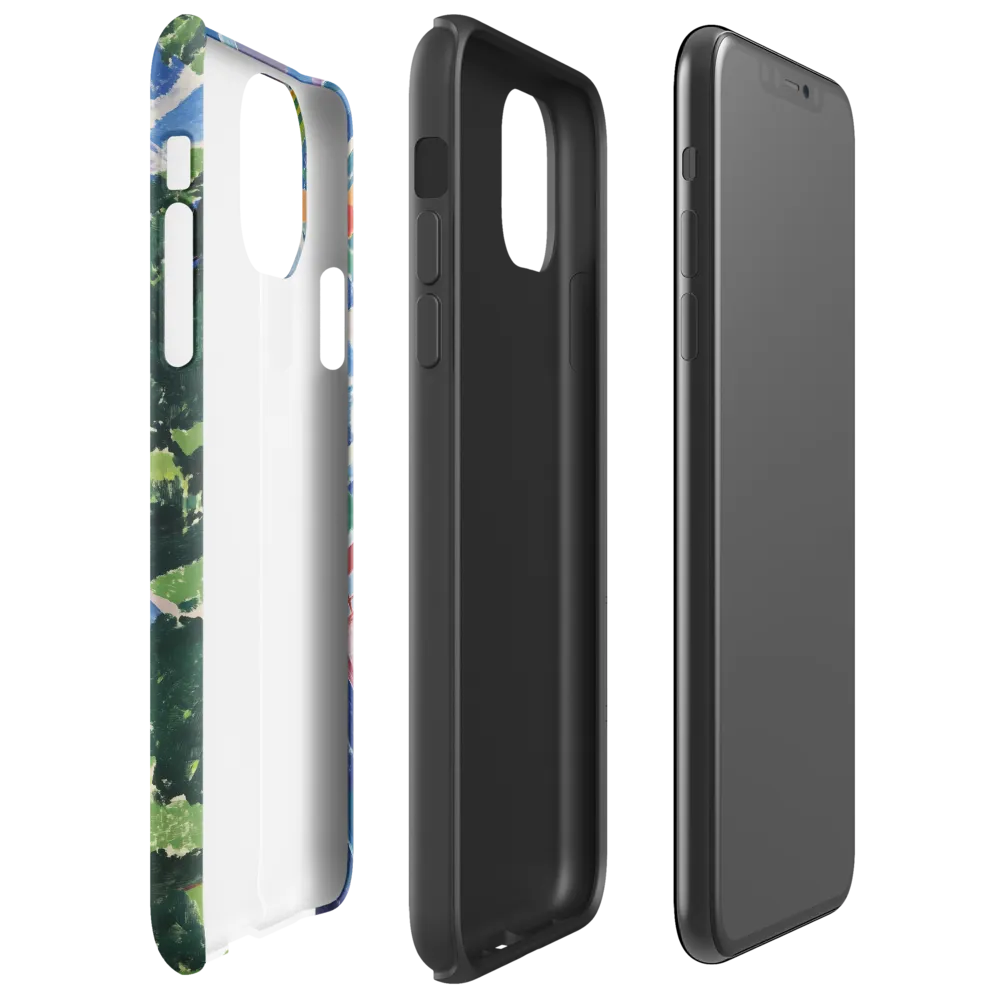 Elysium: A Soaring Figure Amidst Colorful Landscapes | Phone Case |  11 Pro Max | Tough Case | Matte