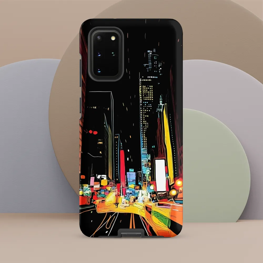 Neon Pulse of the City | Phone Case |  S20 Plus | Tough Case | Matte