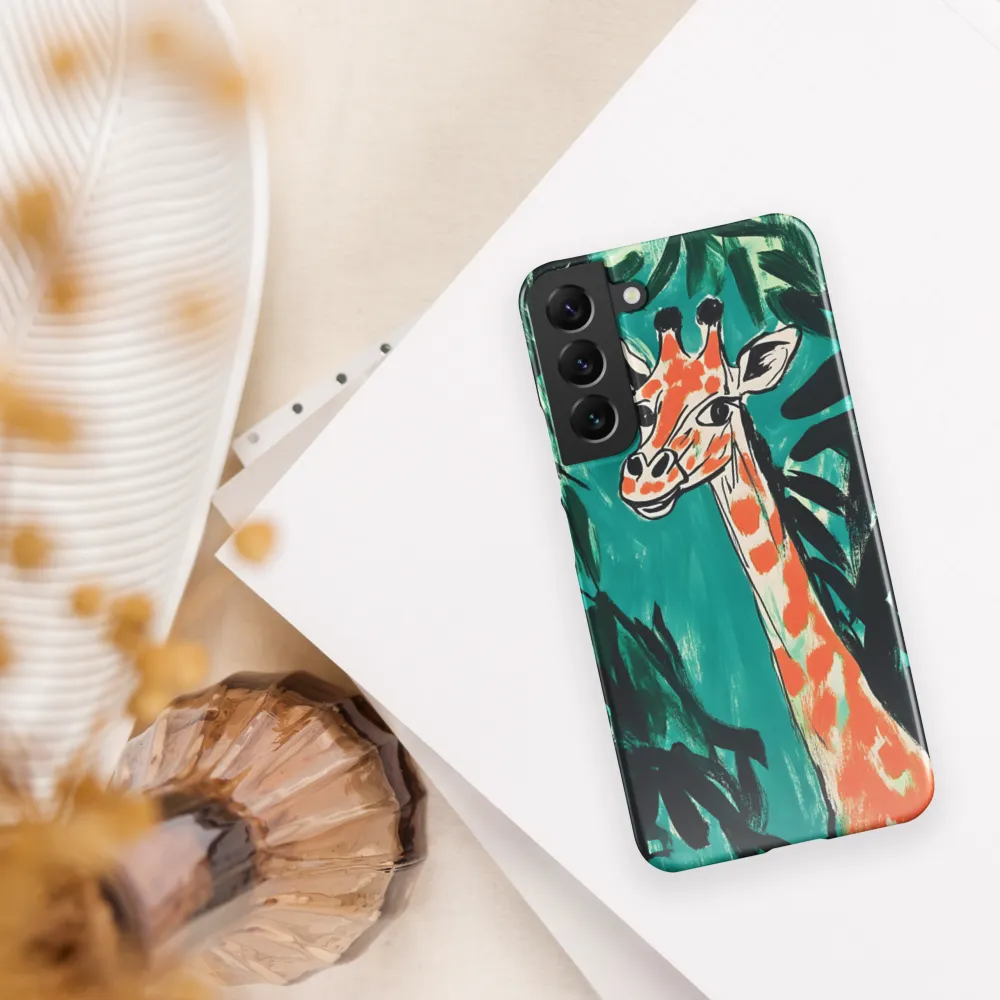 Curious Giraffe in Lush Greenery | Phone Case |  S22 Plus | Snap Case | Glossy