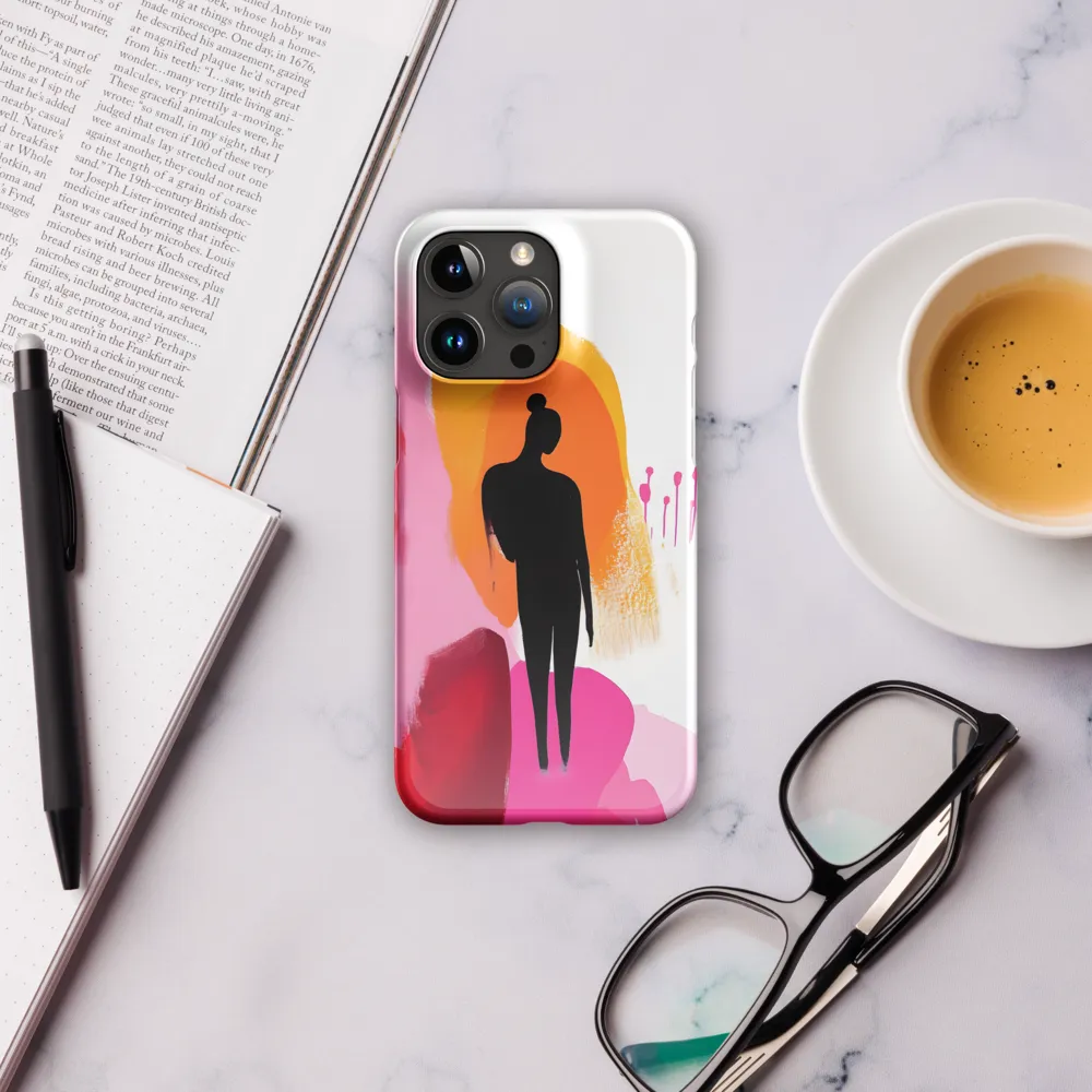 Silhouette in Colorful Abstraction