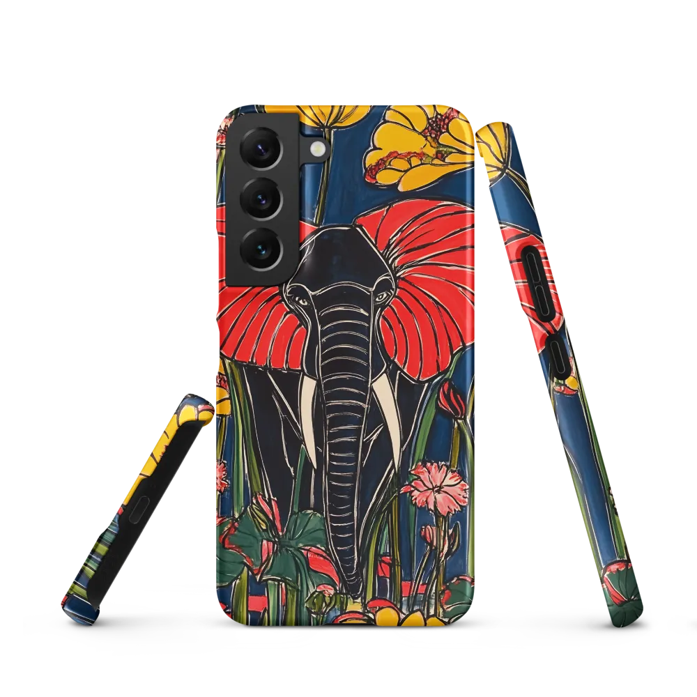 Elephant in Bloom | Phone Case |  S22 | Snap Case | Matte