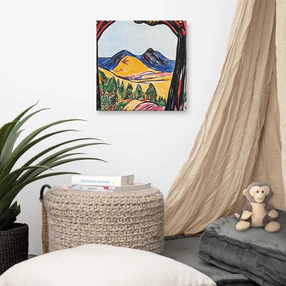 Vibrant Nature's Embrace | Canvas | 16″×16″