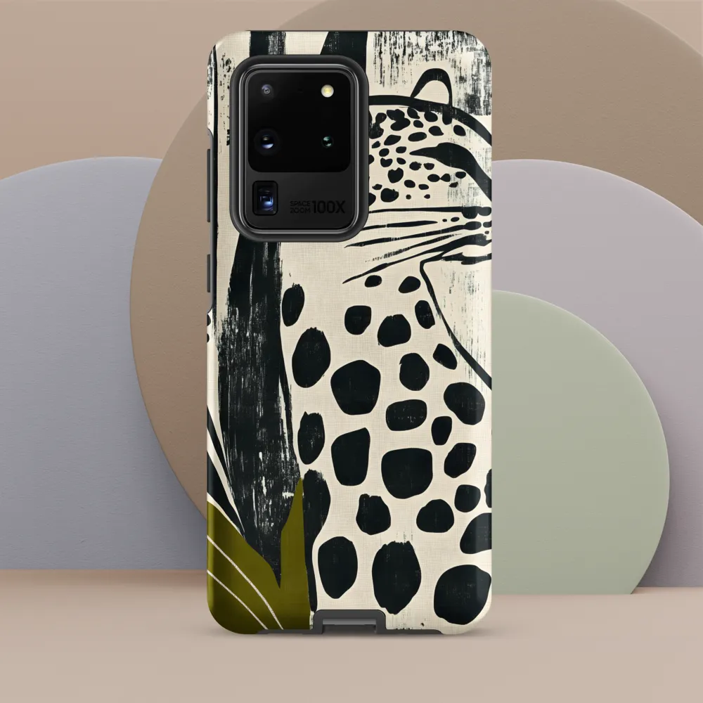 Leopard in Silhouette: A Modern Appeal | Phone Case |  S20 Ultra | Tough Case | Matte