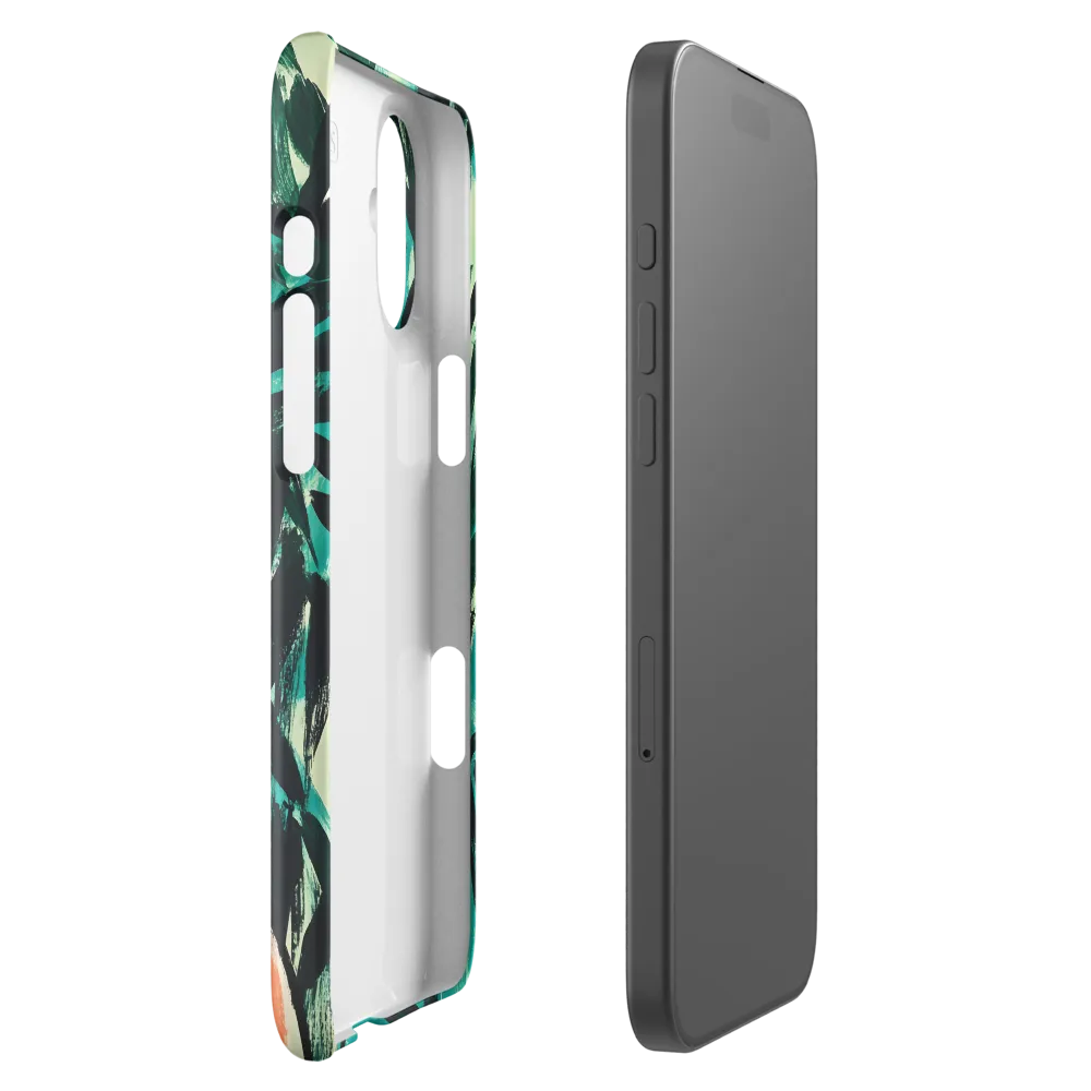 Curious Giraffe in Lush Greenery | Phone Case |  16 Plus | Snap Case | Glossy