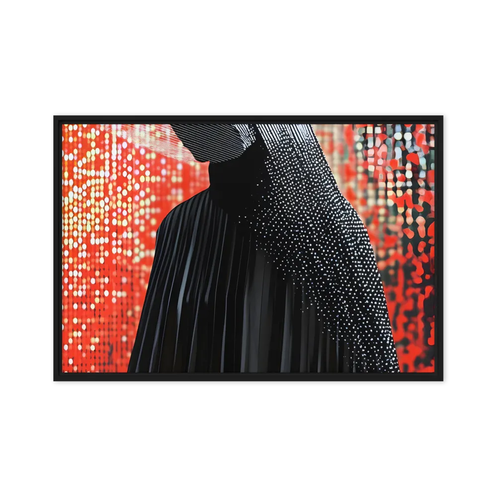 Veil of Modernity | Canvas with Black Frame | 20″×30″