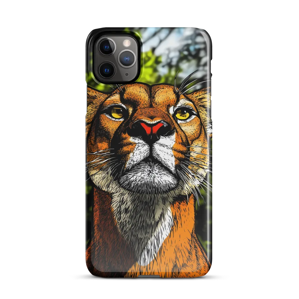 Regal Gaze: The Lioness in Focus | Phone Case |  11 Pro Max | Snap Case | Glossy