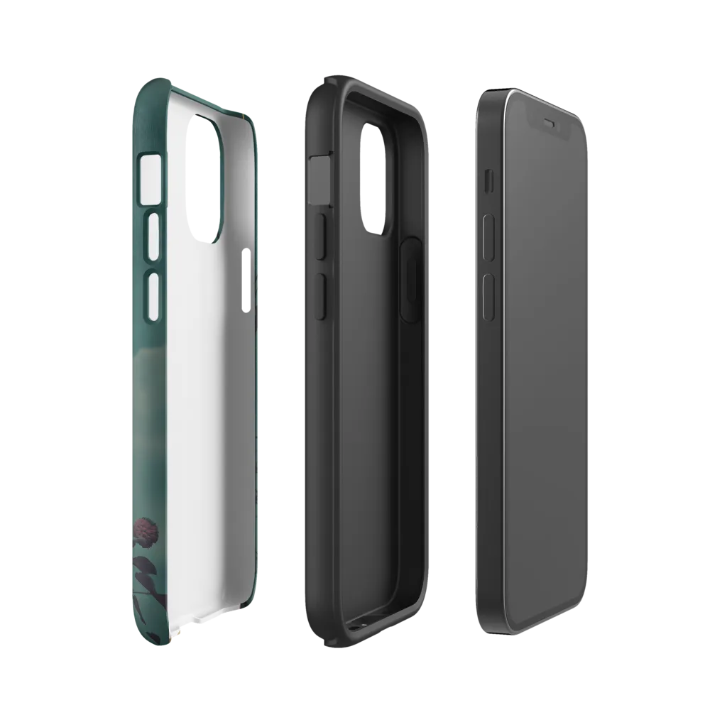 Whispers of the Tall: A Surreal Giraffe Encounter | Phone Case |  12 mini | Tough Case | Matte