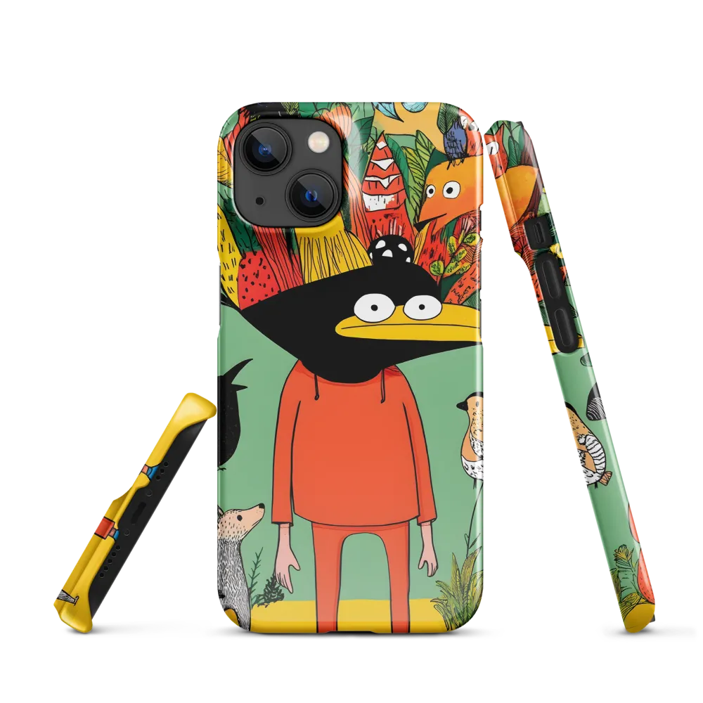 Whimsical Encounter in a Colorful Jungle