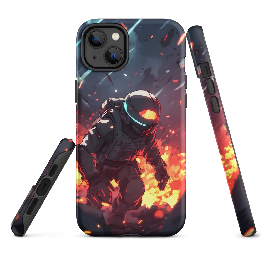 Astronaut Amidst Chaos