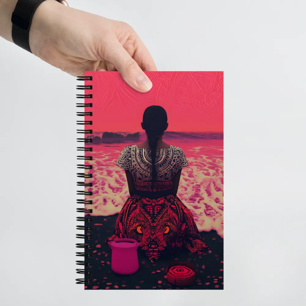 Reflections on a Vibrant Shore | Spiral Notebook