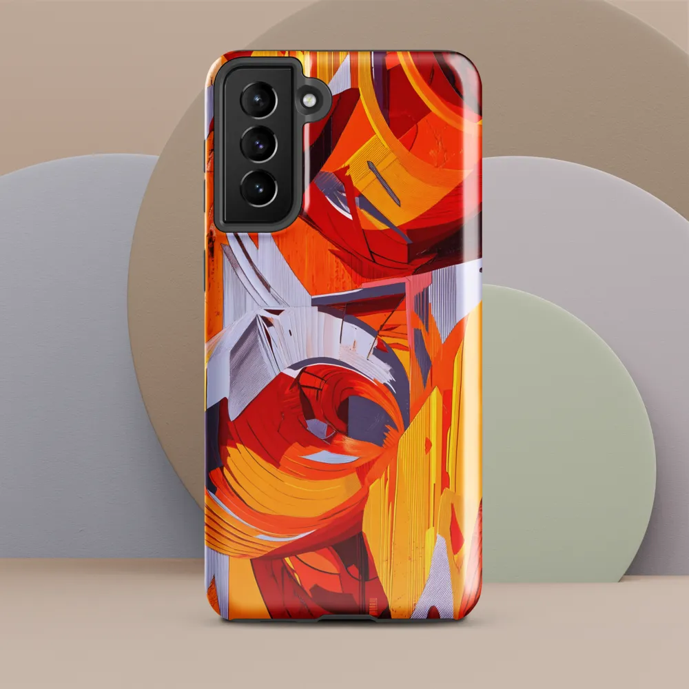 Dynamic Geometric Harmony | Phone Case |  S21 Plus | Tough Case | Glossy