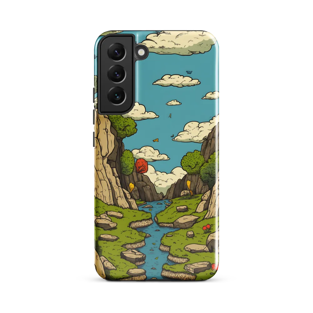 Whimsical Serenity: A Canyon Landscape