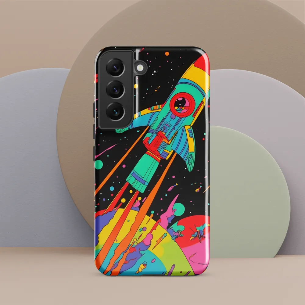 Cosmic Voyage: The Neon Lift-Off