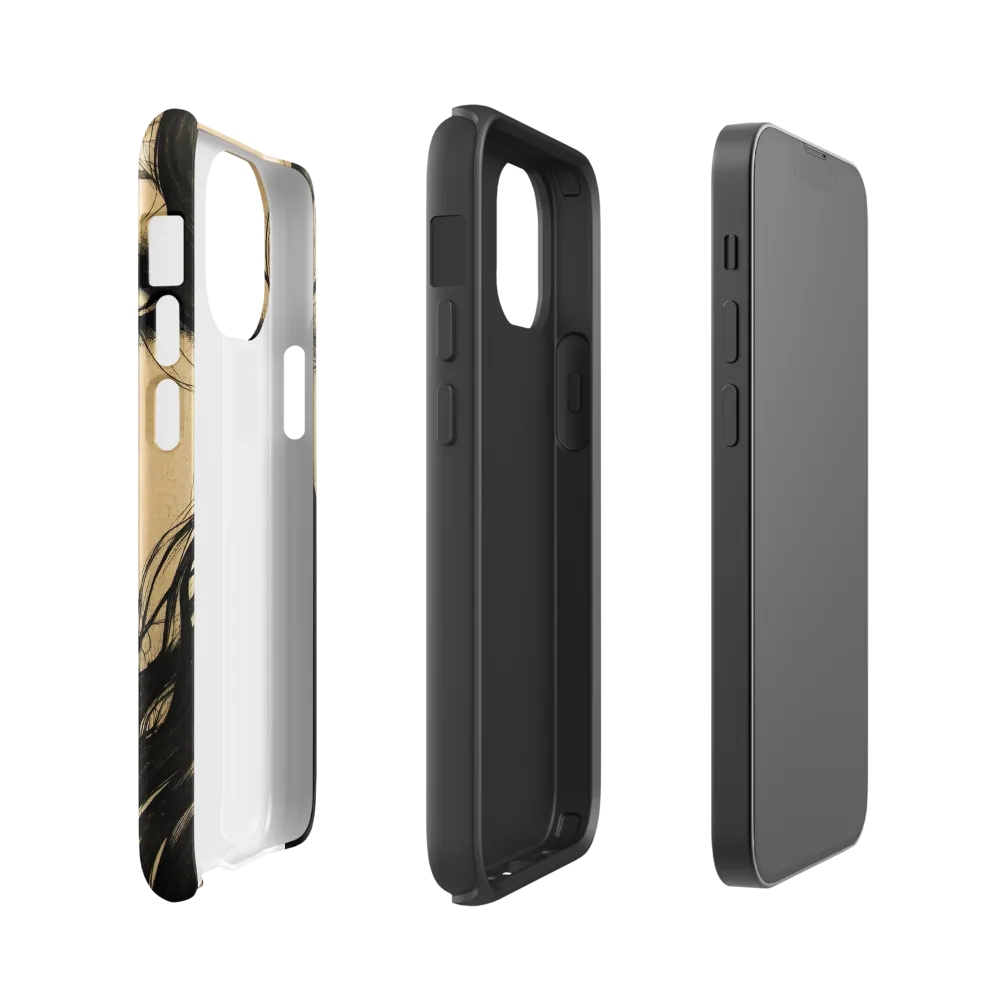 Enigmatic Gaze | Phone Case |  13 mini | Tough Case | Glossy