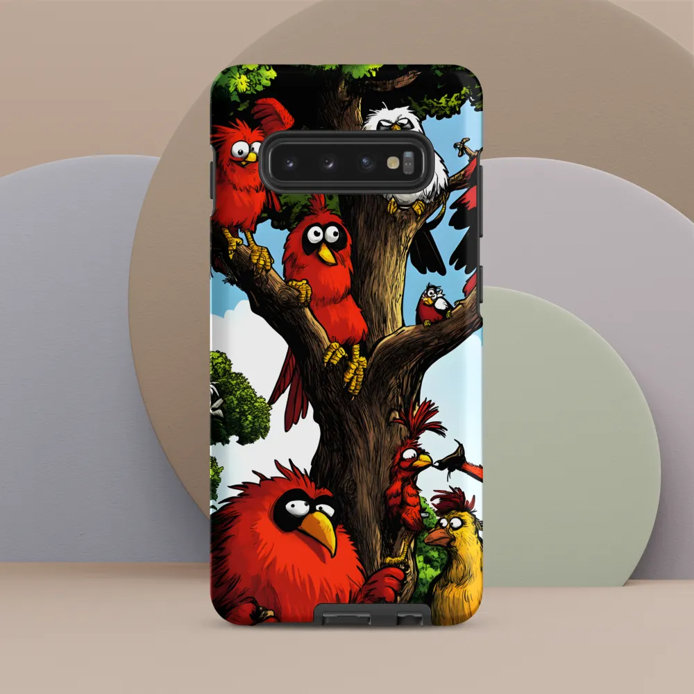 Whimsical Avian Gathering