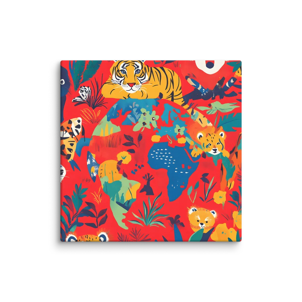 Wild Wonders of the Globe | Canvas | 37″×37″