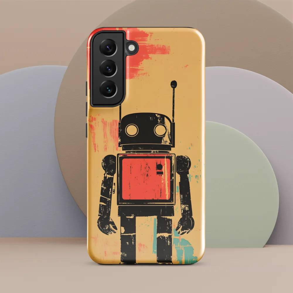 The Retro Robot | Phone Case |  S22 Plus | Tough Case | Glossy