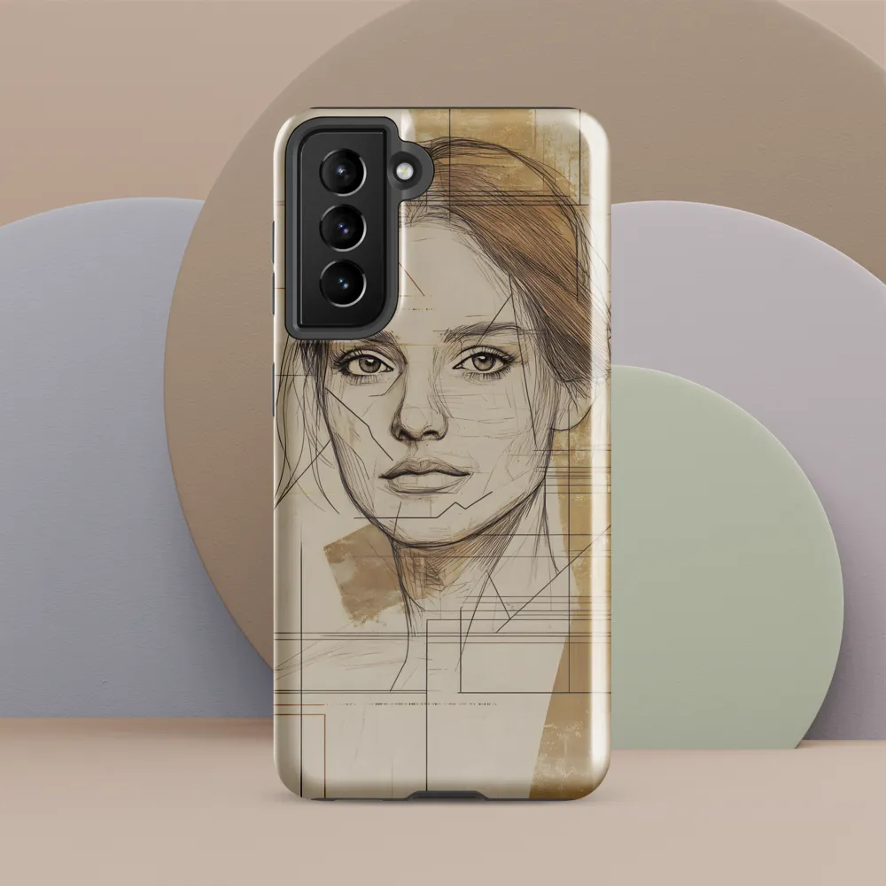 Geometric Elegance: A Modern Portrait