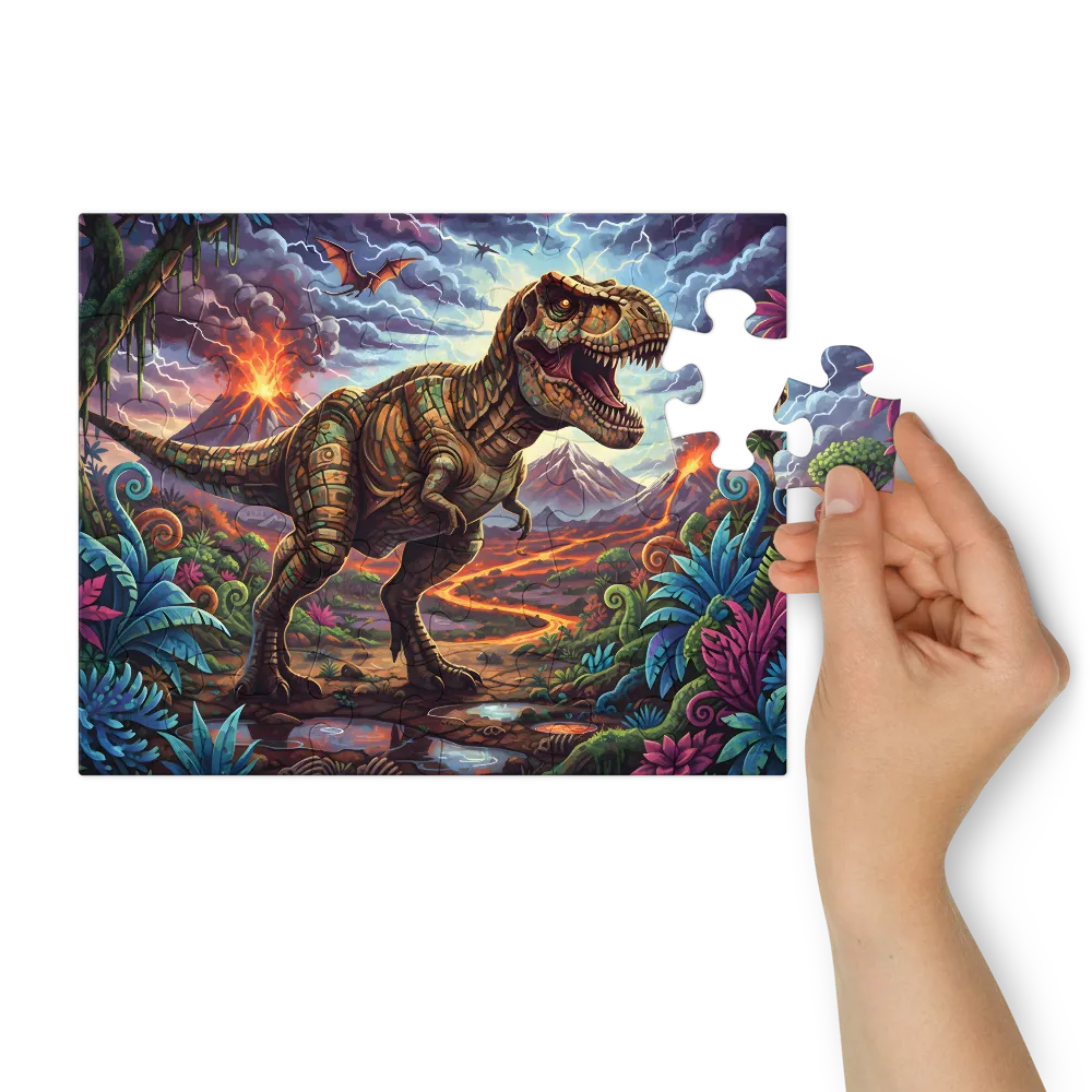 Tyrant of the Lava Vale 
 Jigsaw Puzzle in Tin Box