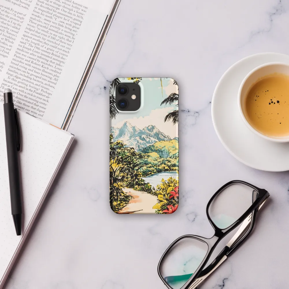 Tropical Serenity | Phone Case |  12 Mini | Snap Case | Matte