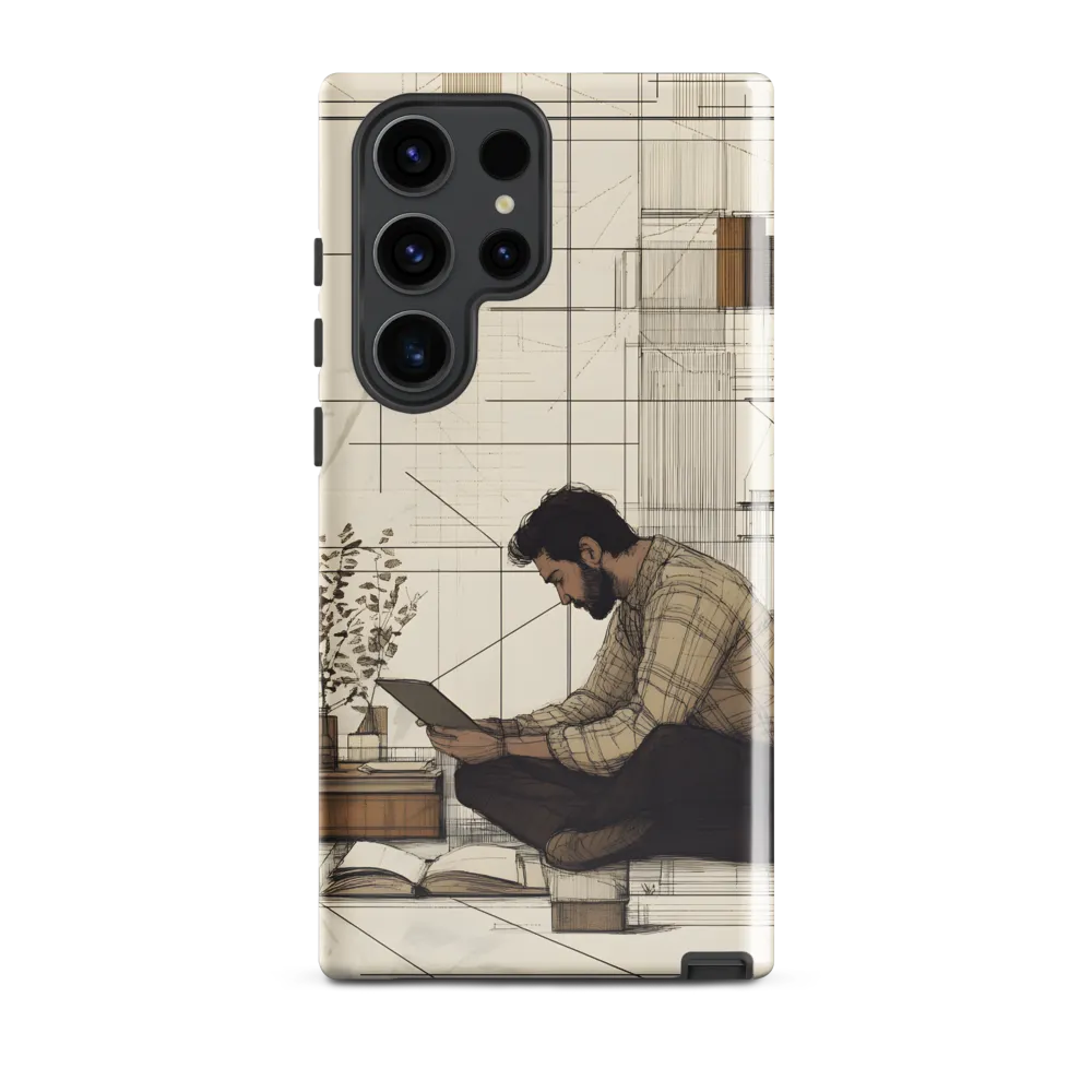 Quiet Reflections in Line | Phone Case |  S23 Ultra | Tough Case | Glossy