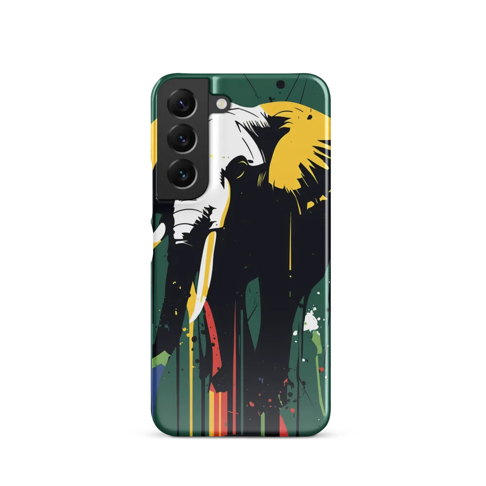 Majestic Minimalism: The Colorful Elephant
