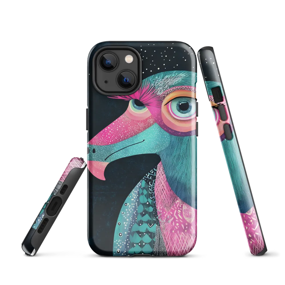 Whimsical Vulture: A Dance of Colors