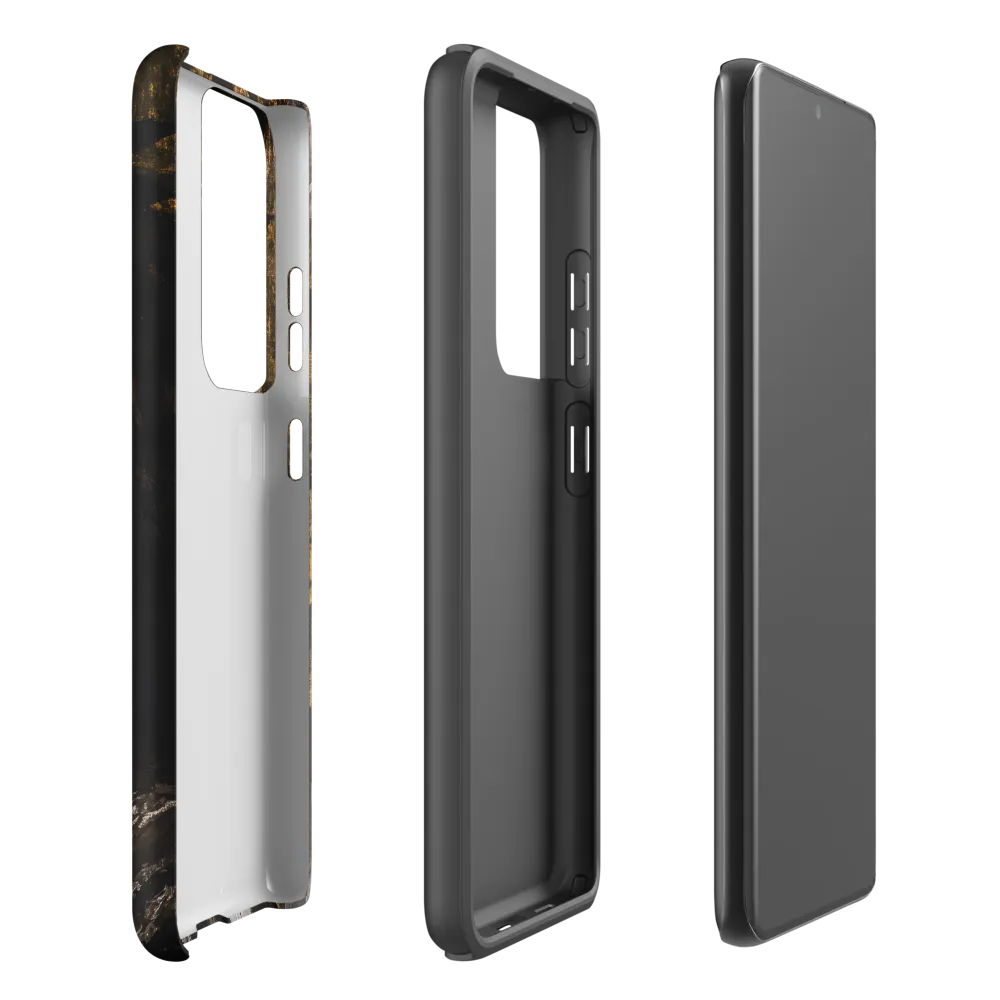 Golden Elegance: A Modern Profile Portrait