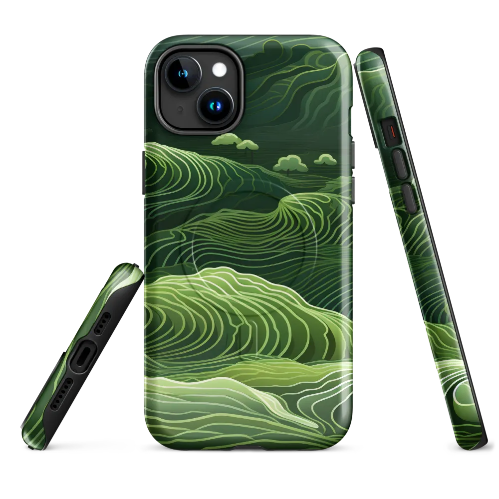 Whispers of Green Hills | Phone Case |  15 Plus | MagSafe® Tough Case | Glossy