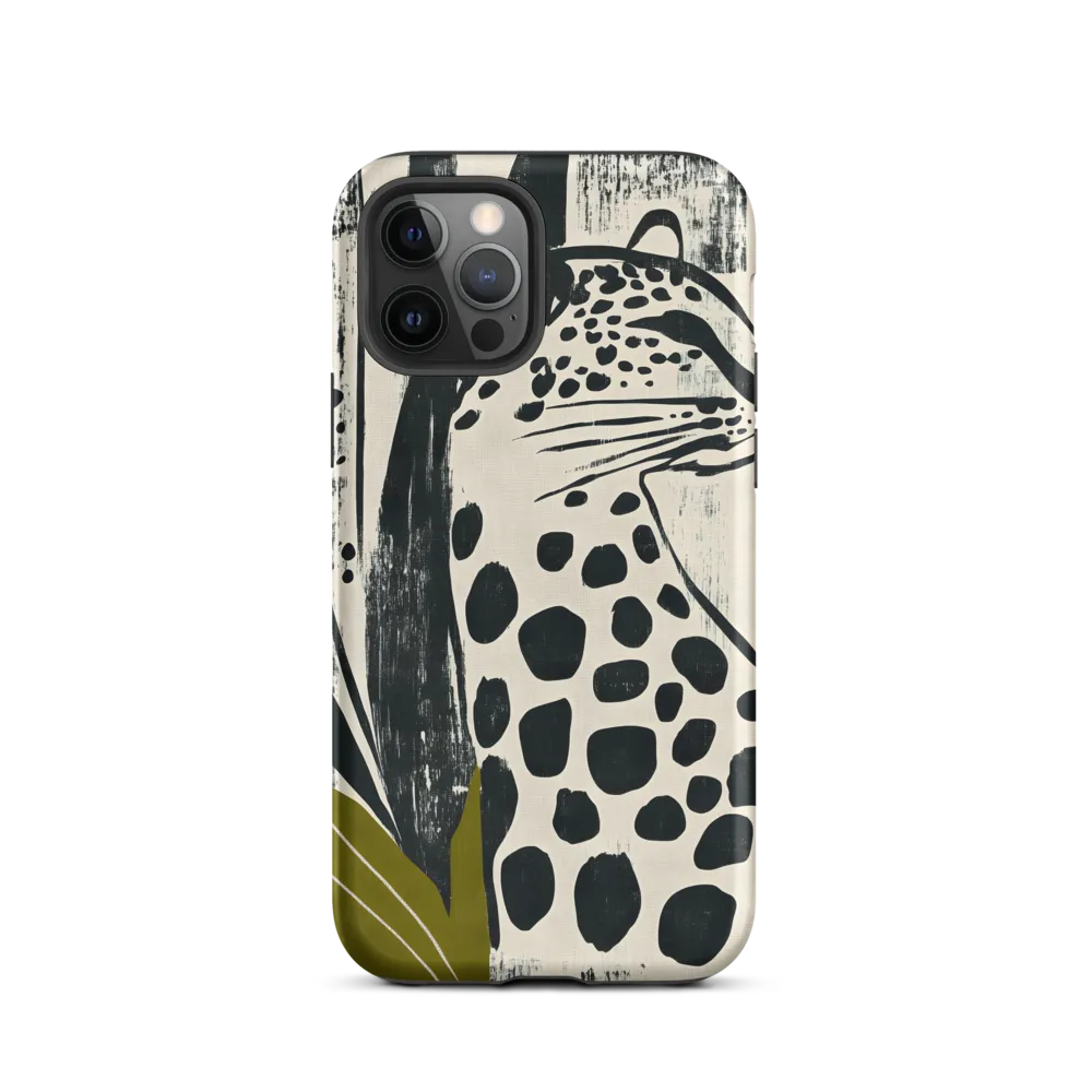 Leopard in Silhouette: A Modern Appeal | Phone Case |  12 Pro | Tough Case | Matte
