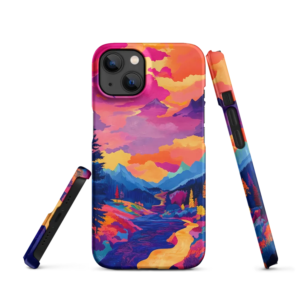 Radiant Serenity: A Surreal Landscape | Phone Case |  13 | Snap Case | Matte