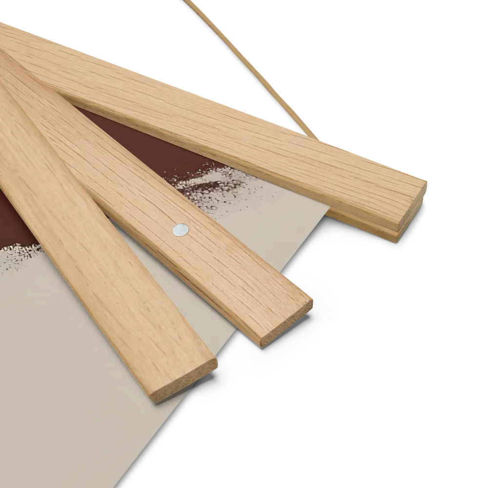 Echoes of Emotion | Poster With Oak Wood Hanger | 18″×18″