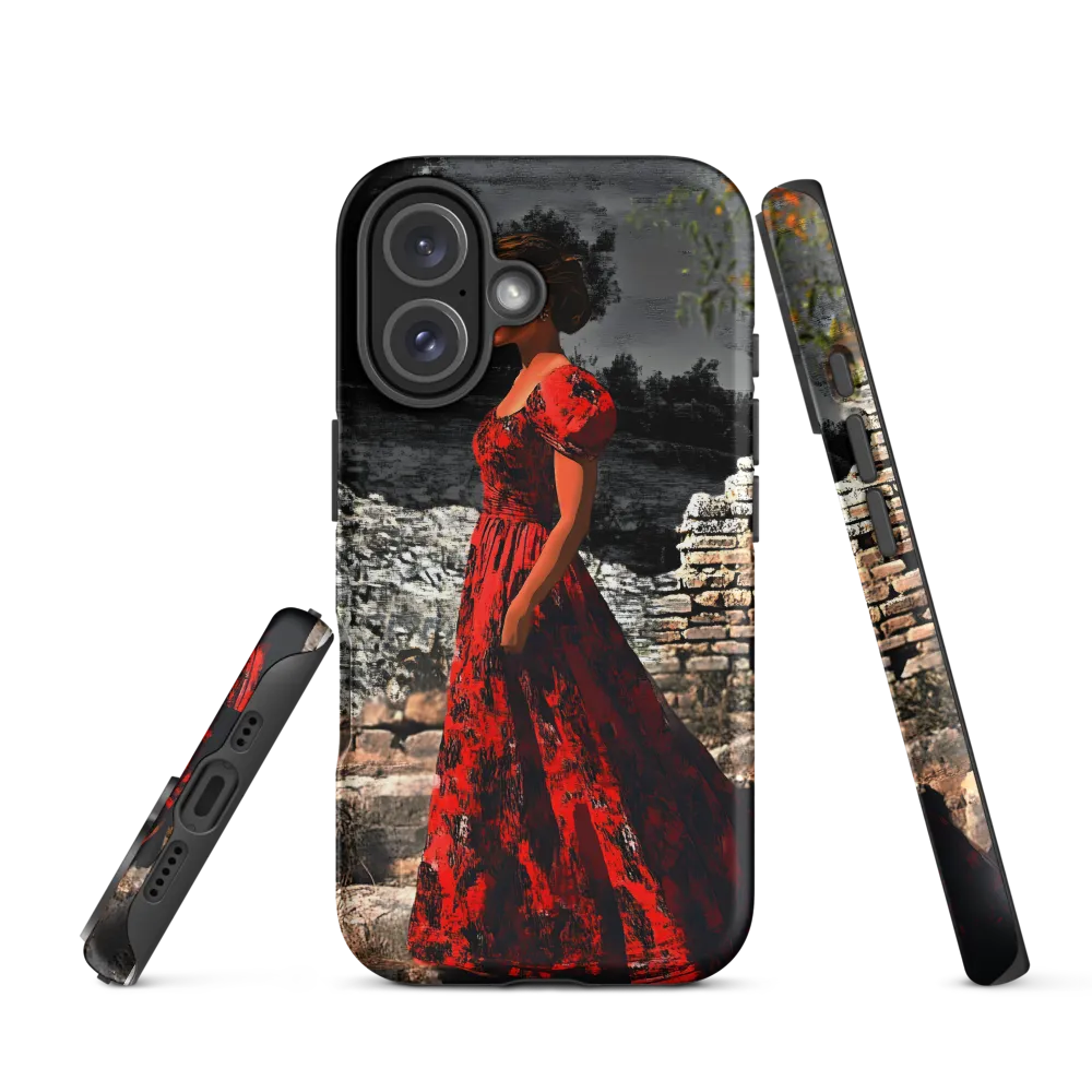 Elegance in Red | Phone Case