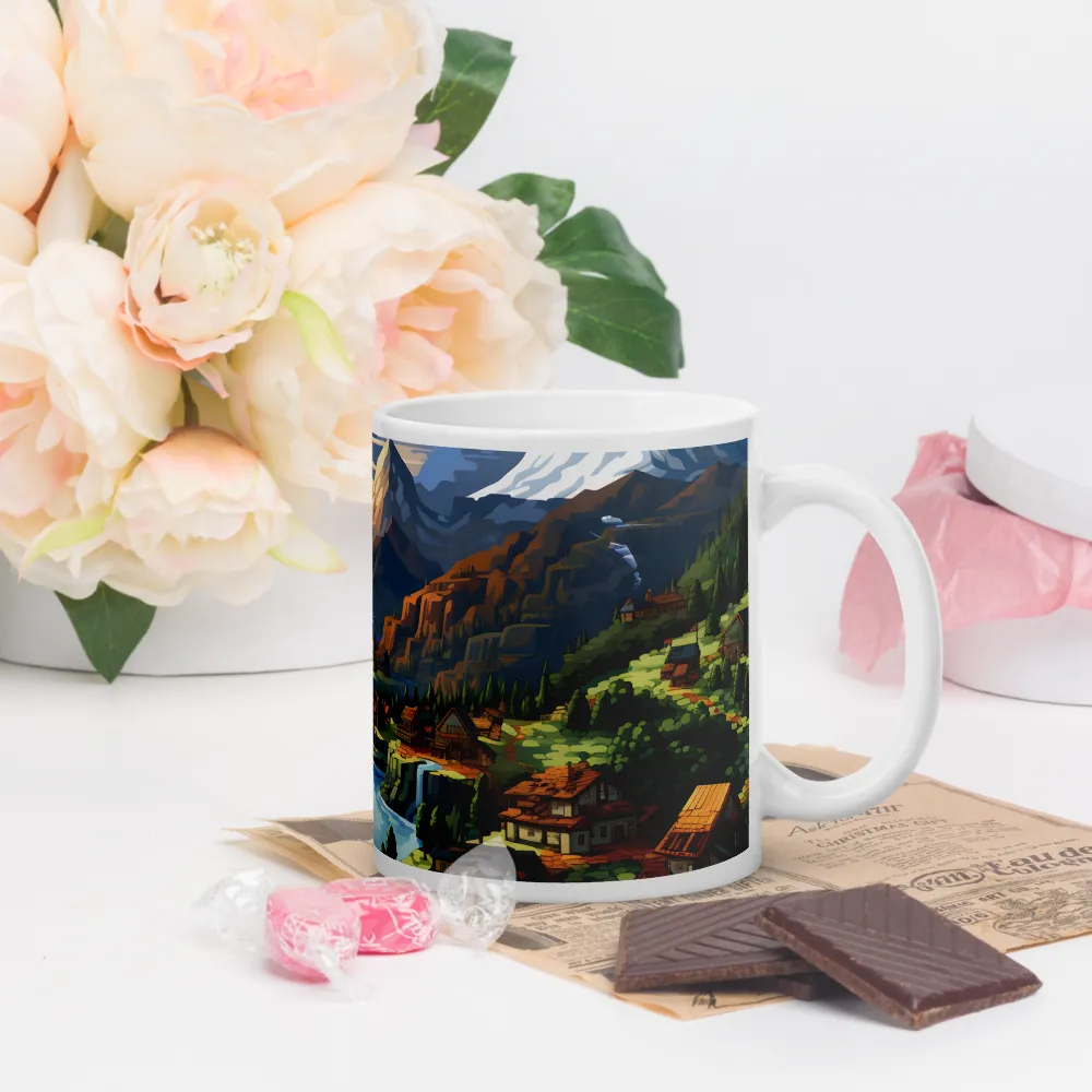 Tranquil Sunset Over Serene Landscape | Mugs | Multiple Sizes & Colors