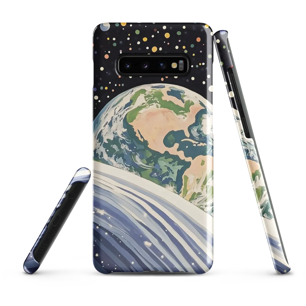 Celestial View: A Surreal Journey Through Space | Phone Case |  S10 Plus | Snap Case | Glossy