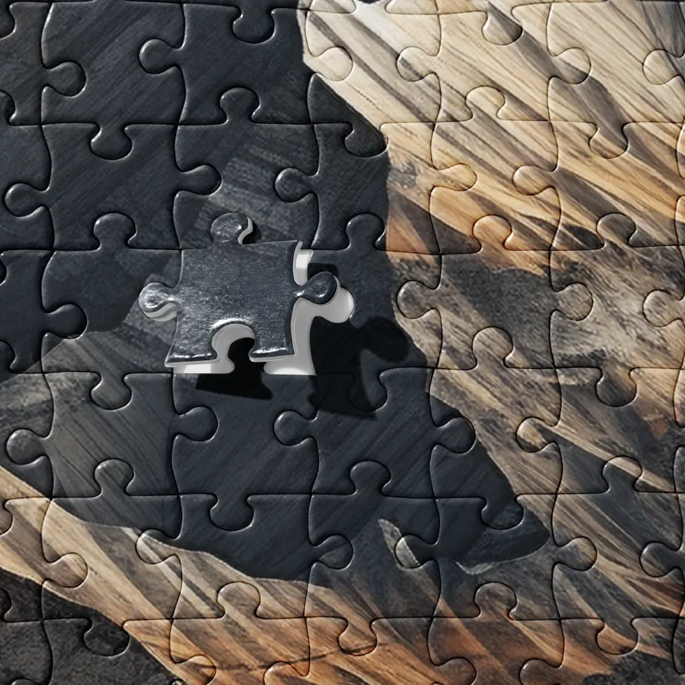 Ethereal Peaks: A Dance of Light and Shadow | Jigsaw Puzzle | 520 pieces