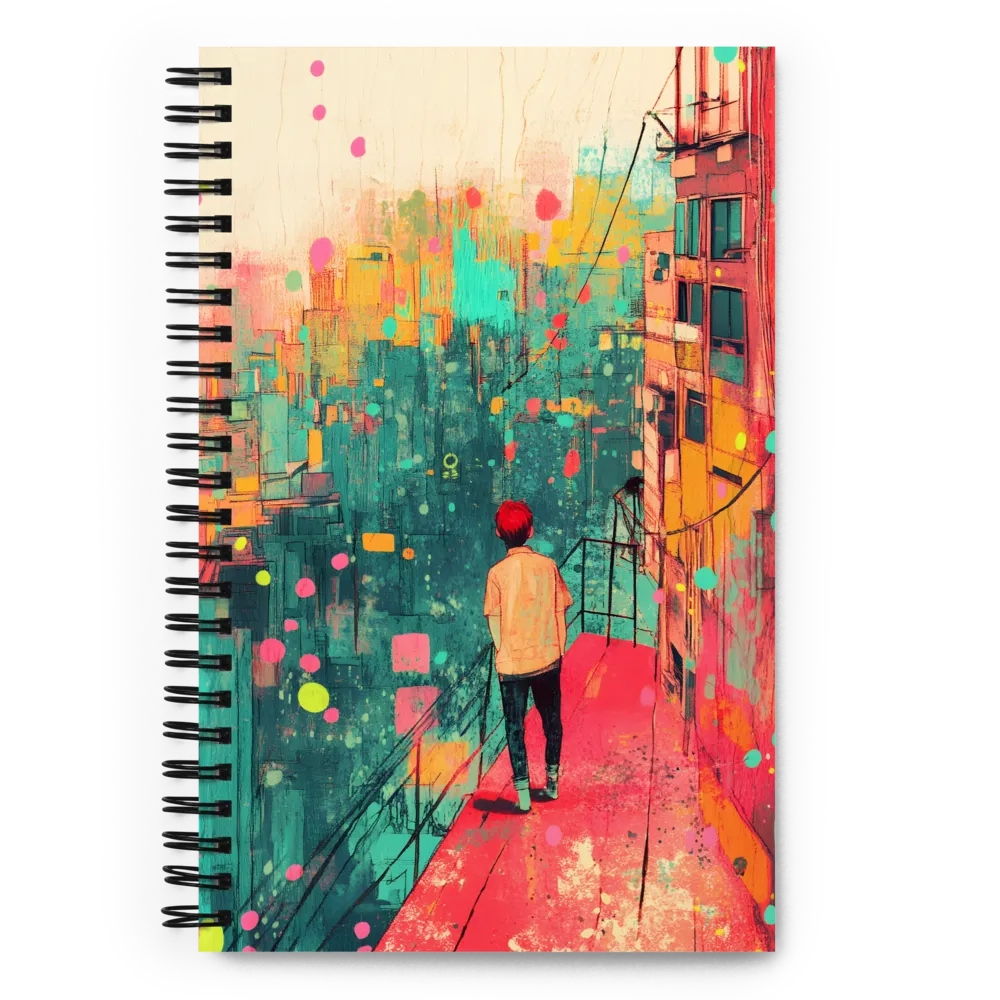 Contemplation Above the City | Spiral Notebook