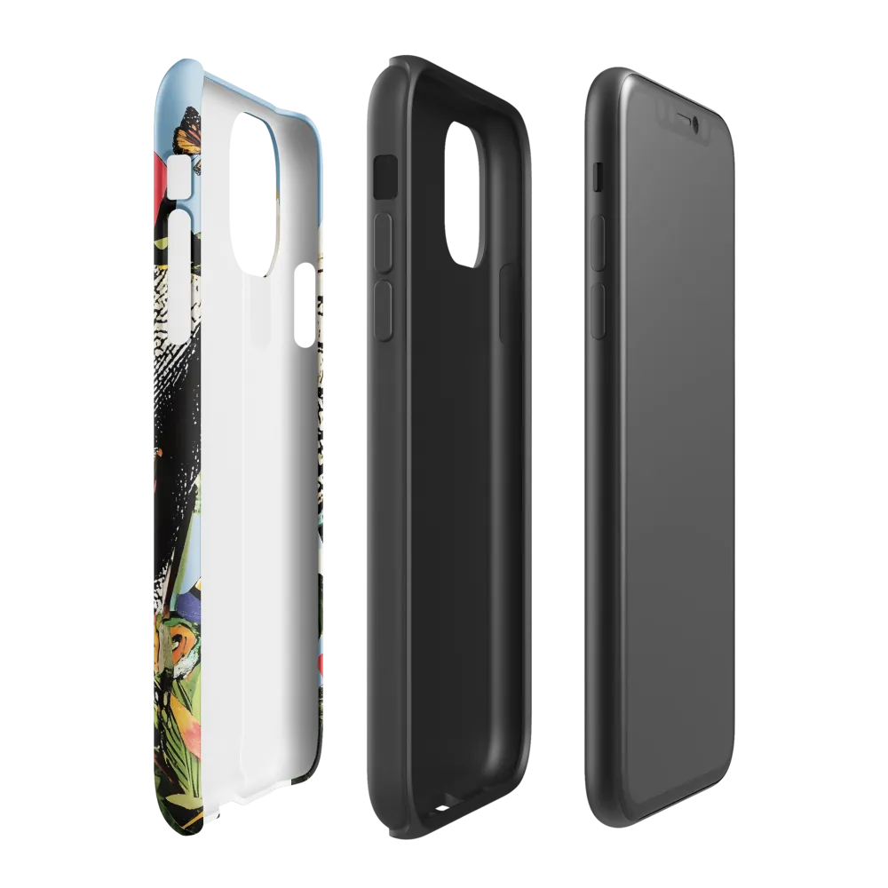 Harmony of Nature: The Elephant's Embrace | Phone Case |  11 | Tough Case | Glossy