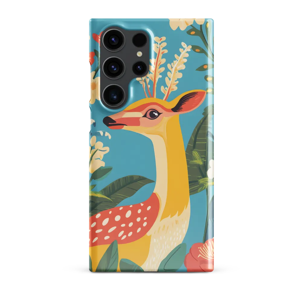 Serene Majesty: A Vibrant Deer Amidst Flora
