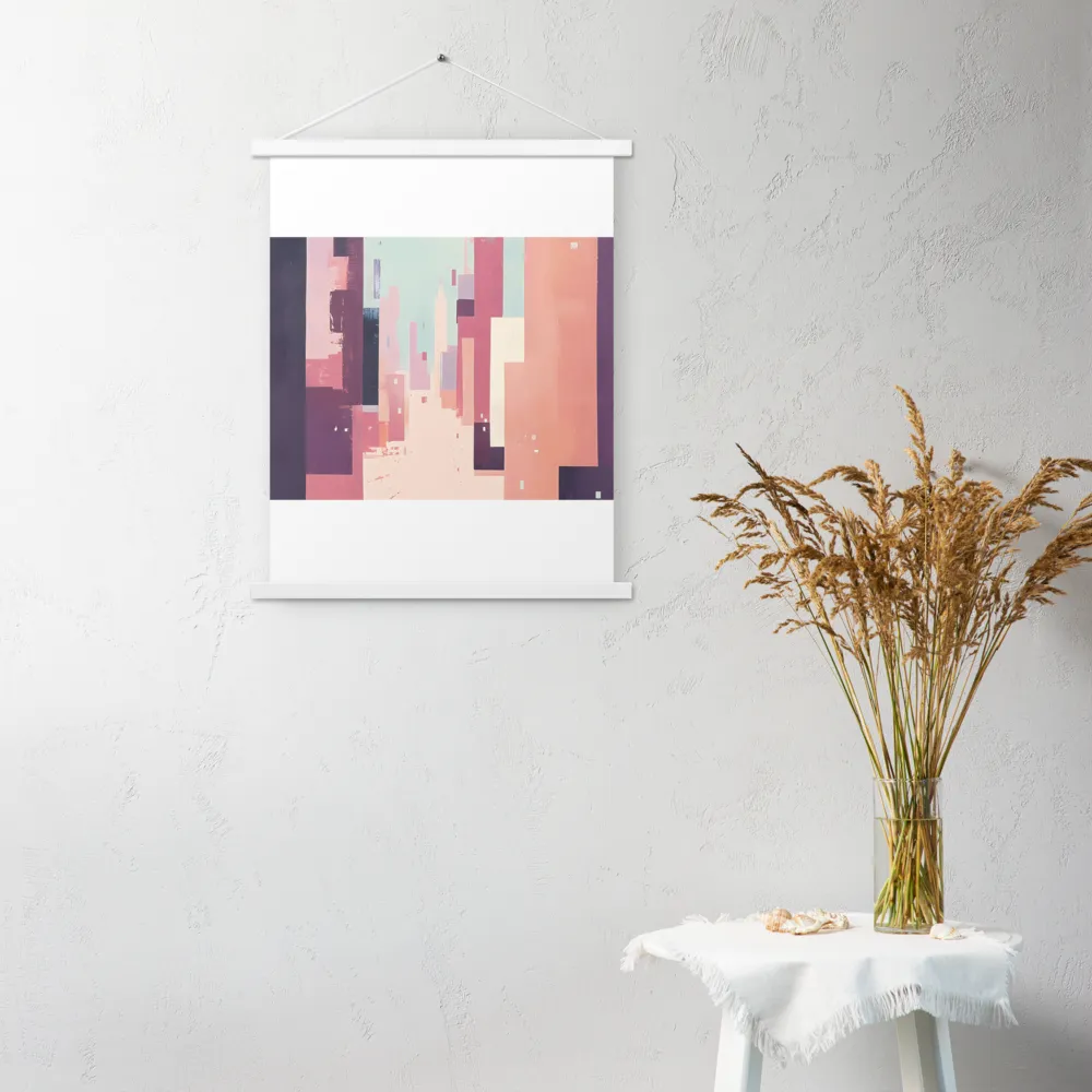 Tranquil Cityscape | Poster With White Wood Hanger | 18″×24″