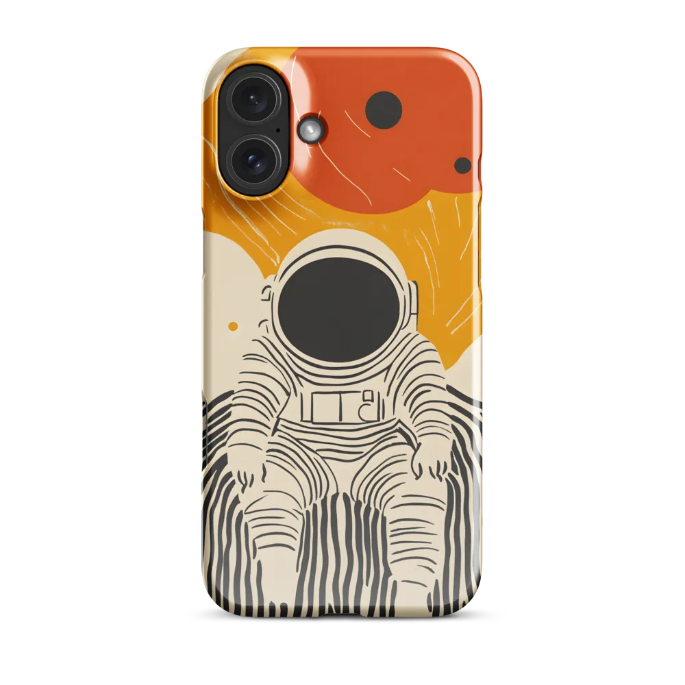 Astronaut in Cosmic Thoughts | Phone Case |  16 Plus | Snap Case | Glossy