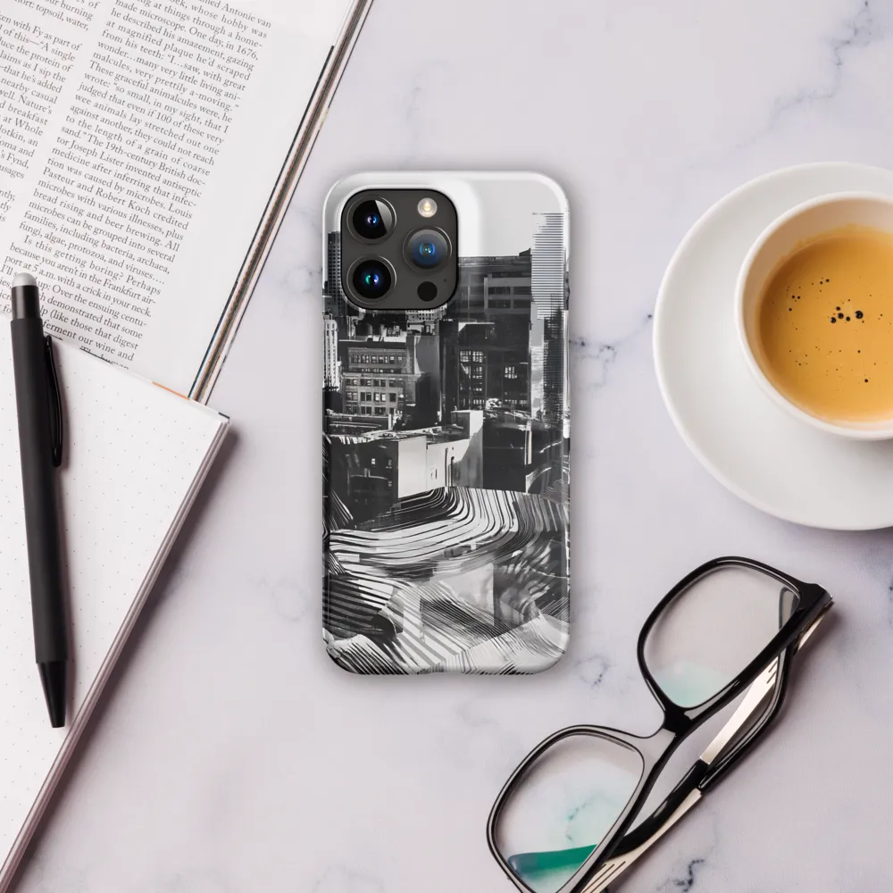 Urban Rhythm in Black and White | Phone Case |  15 Pro Max | Snap Case | Matte