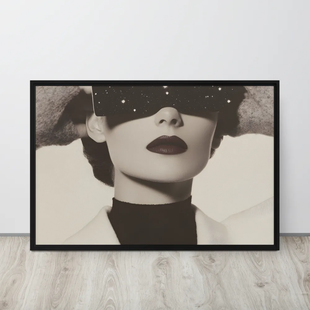 Celestial Elegance | Canvas with Black Frame | 24″×36″
