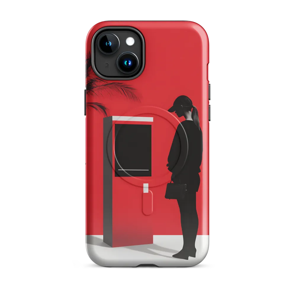 Contemplation in Red | Phone Case |  15 Plus | MagSafe® Tough Case | Glossy