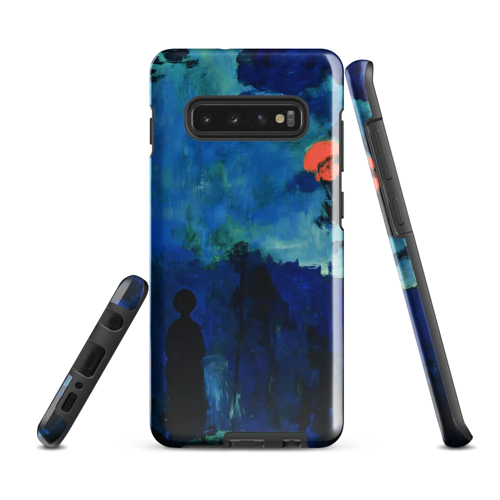 Solitude in Blue | Phone Case |  S10 Plus | Tough Case | Glossy