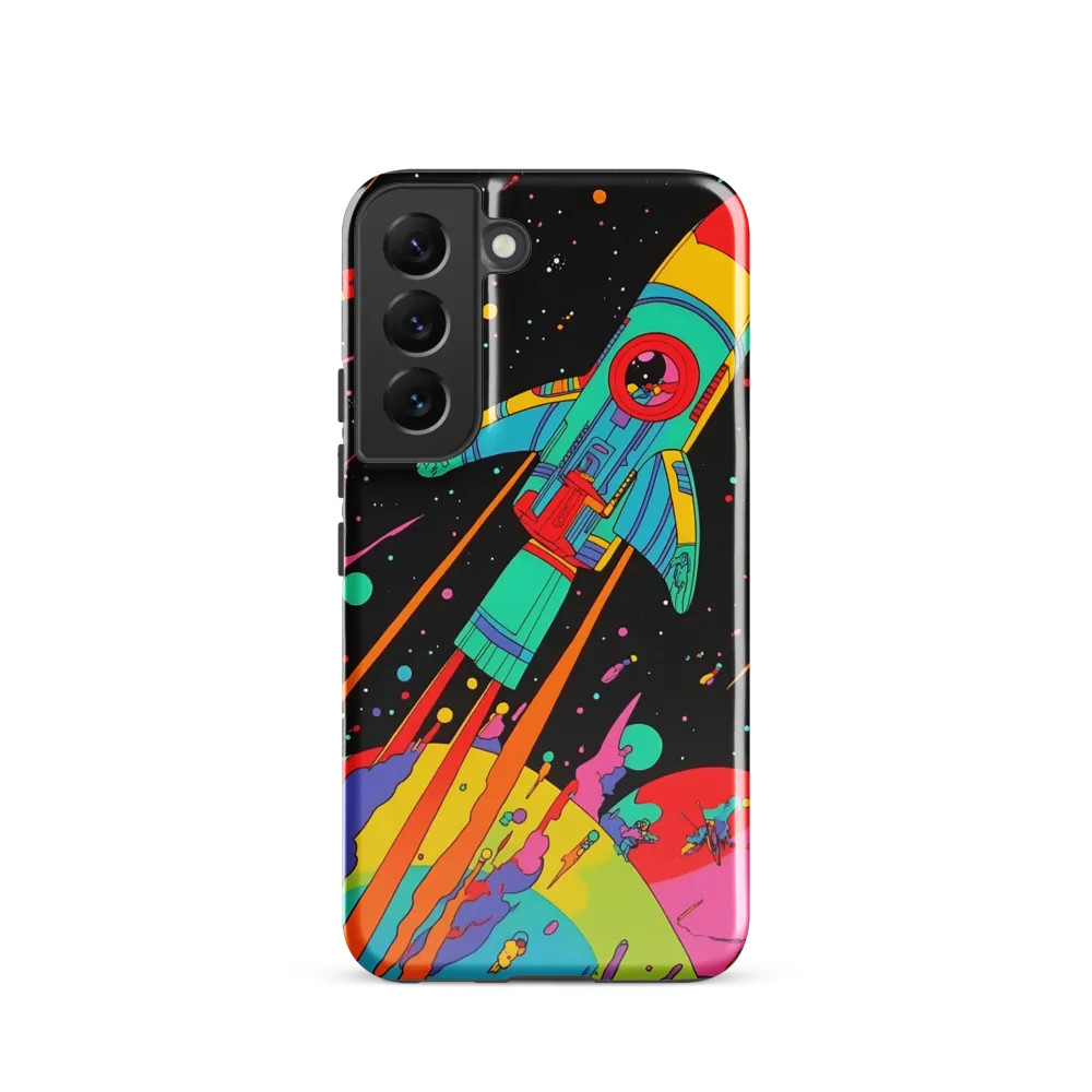 Cosmic Voyage: The Neon Lift-Off