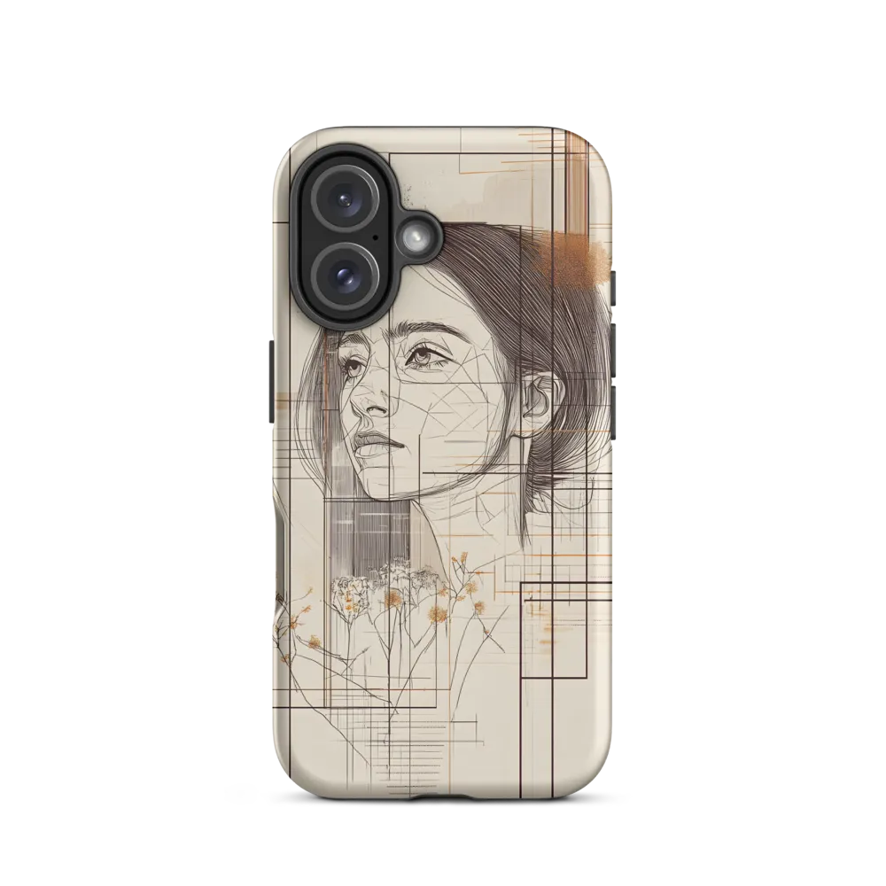 Serenity in Lines | Phone Case |  16 | Tough Case | Matte